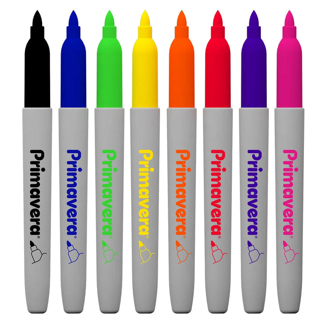 Marcadores Permanentes Colores Intensos x8 | Alta Duración