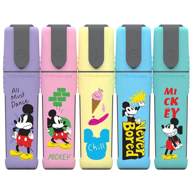 Resaltadores Mickey Mouse x5 | Colores para Estudio