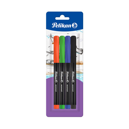 Plumígrafo Micropunta Plus x4 Pelikan