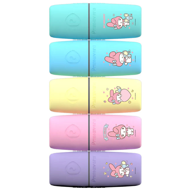 Resaltador My Melody x5 | Set de Colores Pastel