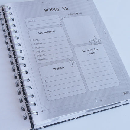 Cuaderno con Hojas Negras | Diseño Creativo y Original