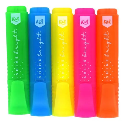 Resaltadores Neón x5 | Colores Intensos para Estudio