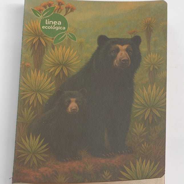 Cuaderno Ecológico Oso | Diseño Natural y Sostenible