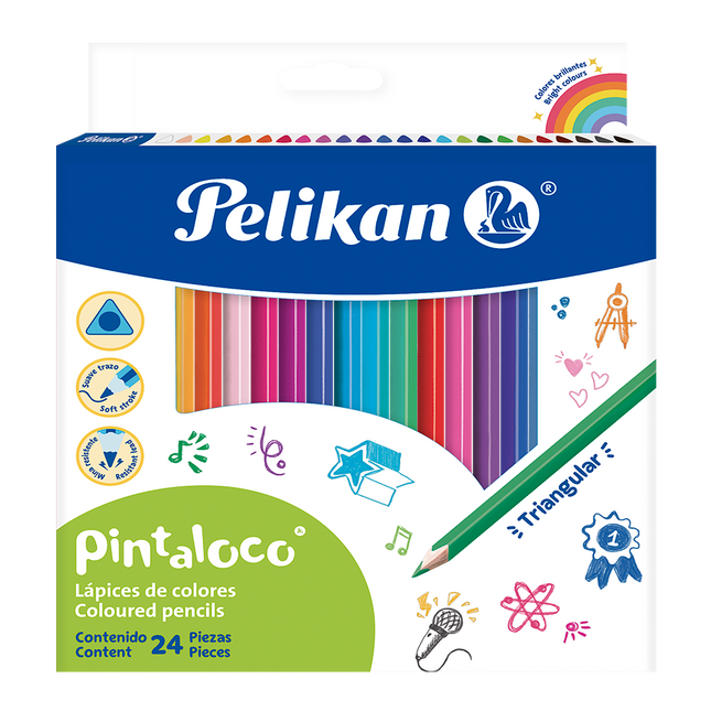 Lápices de Colores Pintaloco x24 | Pelikan Original
