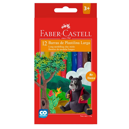 Plastilina Larga x12 | Colores Vibrantes para Crear