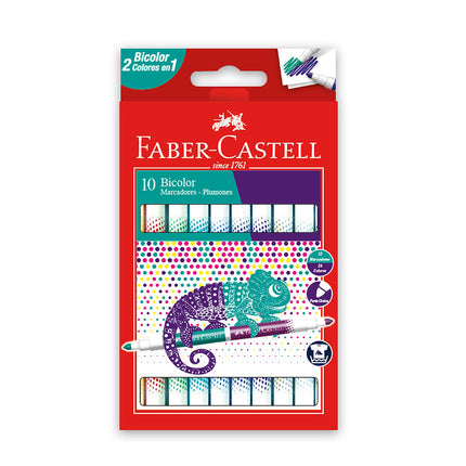 Plumones Bicolor x10 | 20 Colores para Dibujar y Crear