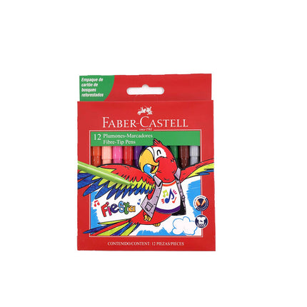 Plumón Fiesta Faber-Castell X12 | Colores para Dibujar