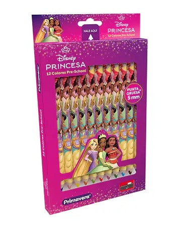 Colores Princesas Niña x12 Pre-School