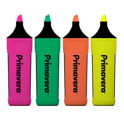 Resaltador Neón x4 | Colores Intensos para Estudio