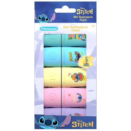 Resaltador Stitch x5 | Set Disney para Estudio