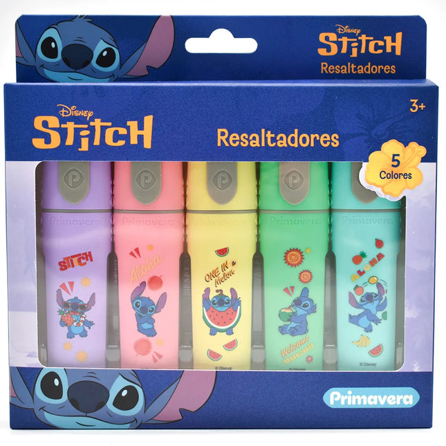 Resaltadores Stitch x5