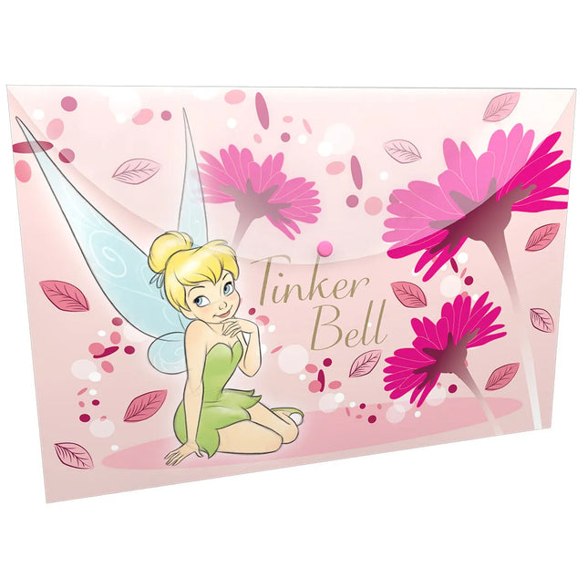 Sobre Plástico Tinkerbell con Botón | Organiza y Protege