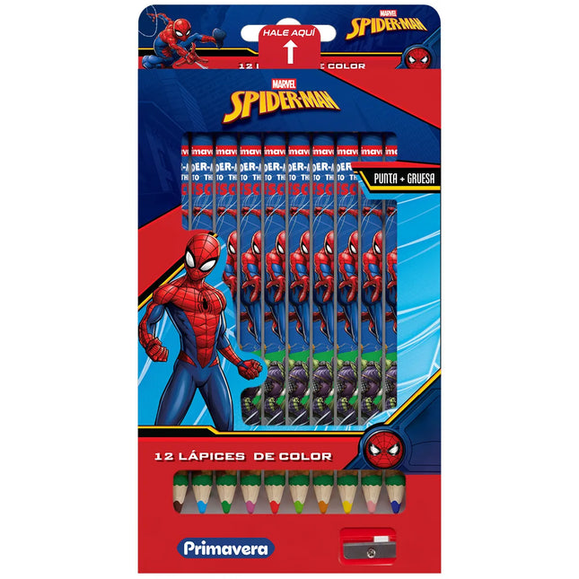 Colores Spiderman Niño x12