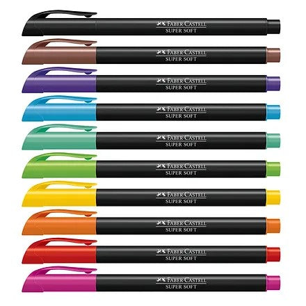 Marcadores Super Soft X10 | Colores Intensos y Suaves