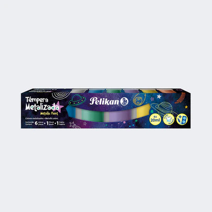 Tempera Metalizada x 6 Pelikan